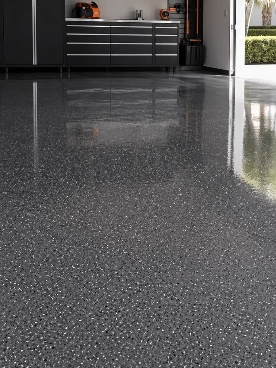 Epoxy flooring project in Miami