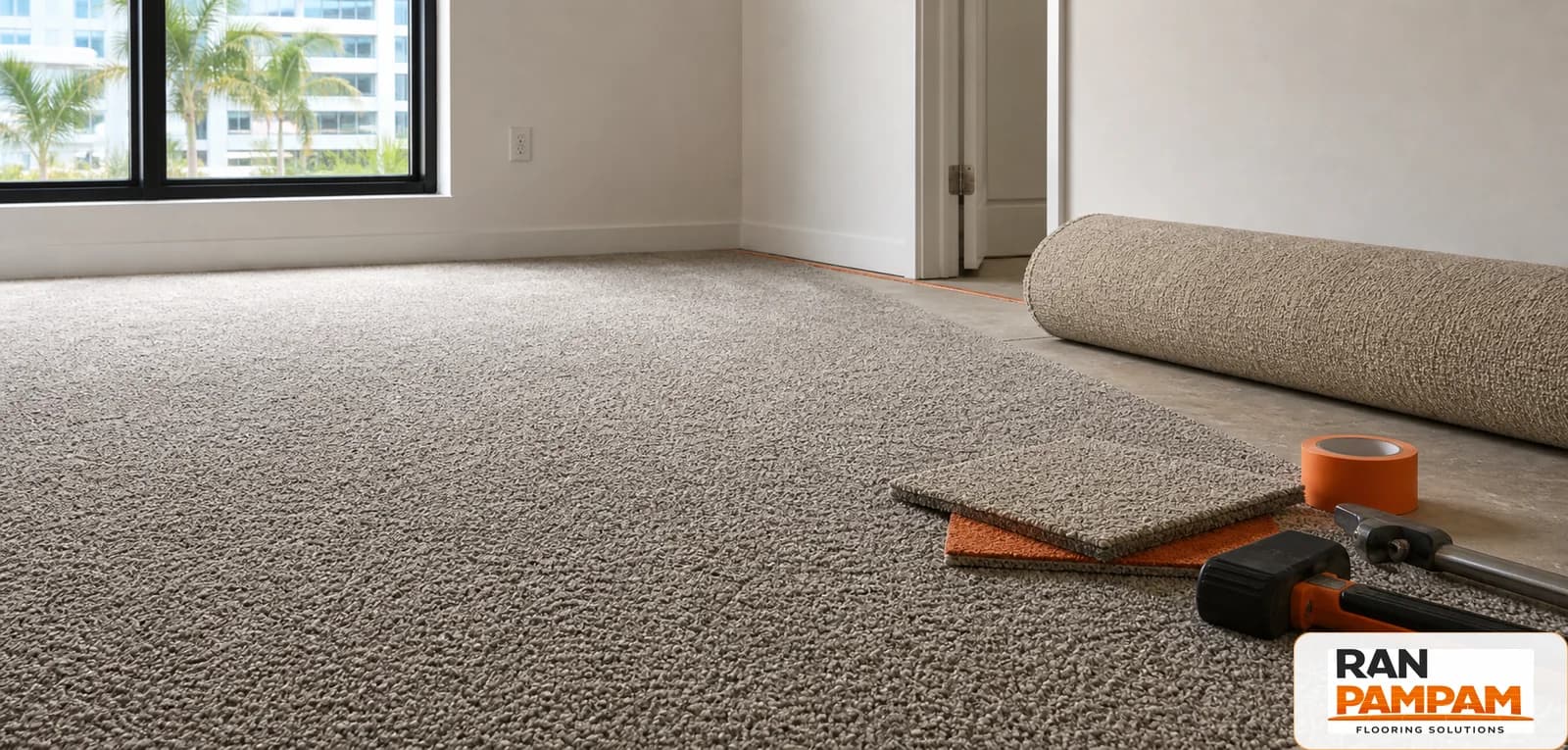Carpet tile texture for offices and commercial rooms